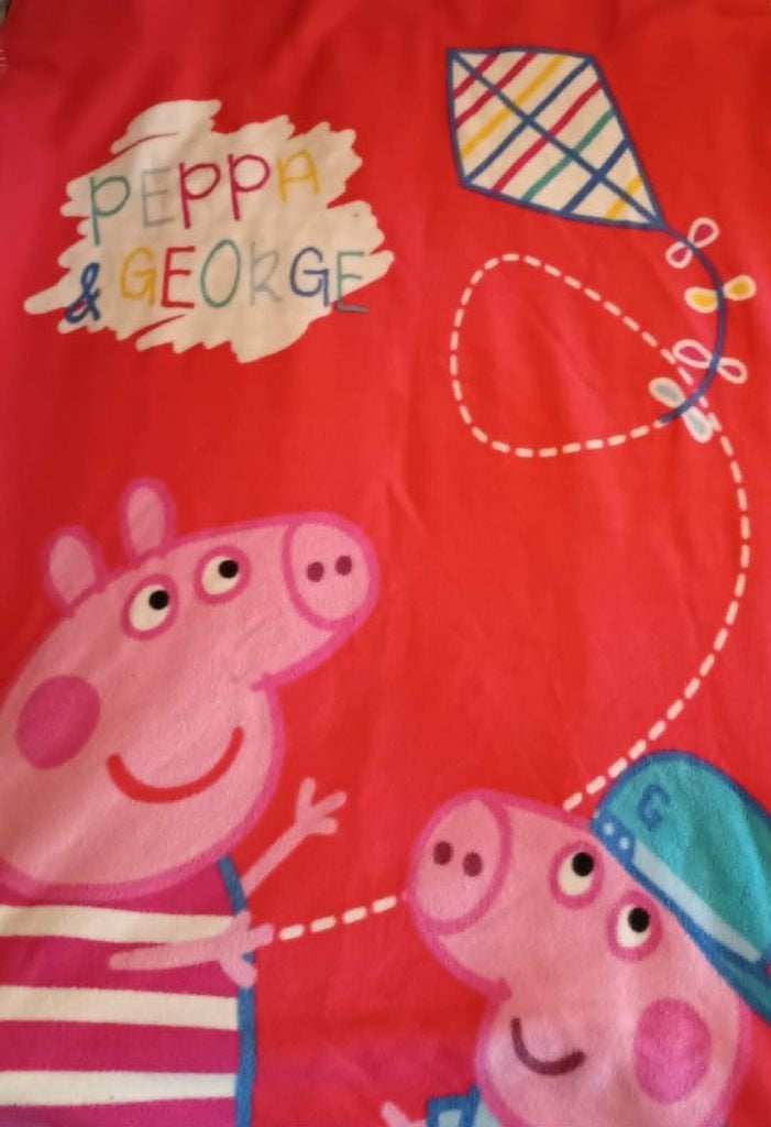 deken Peppa Pig, Huis en Inrichting, Woonaccessoires | Plaids en Woondekens, Ophalen of Verzenden, Polyester