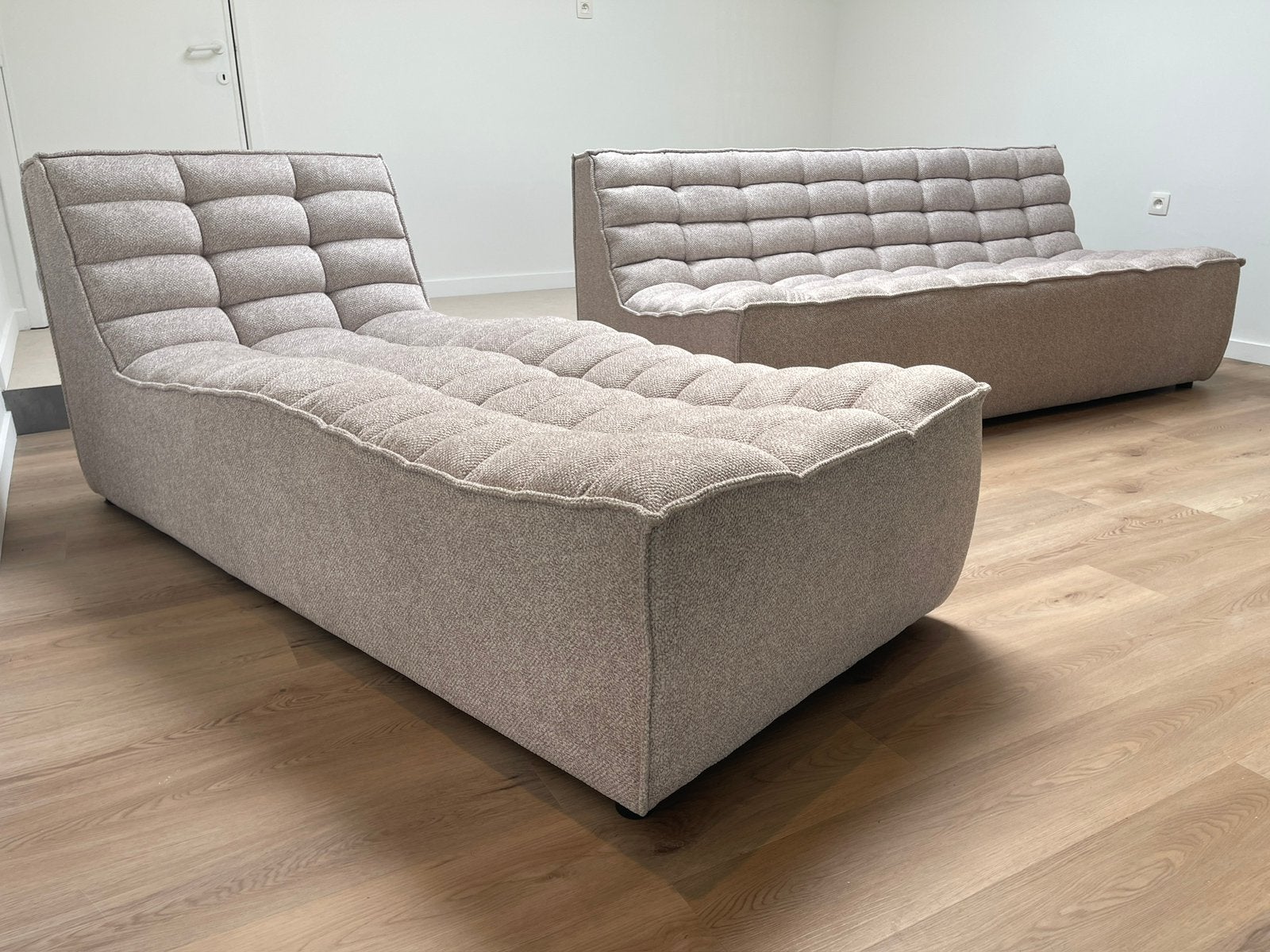 Designzetel met chaise longue NIEUW, Maison & Meubles, Enlèvement, Neuf, Tissus