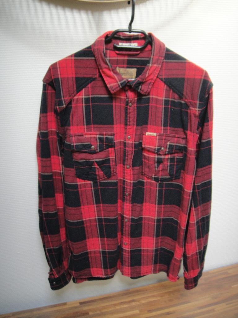 Khujo - geruit hemd, Khujo, Nieuw, Rood, Halswijdte 39/40 (M)