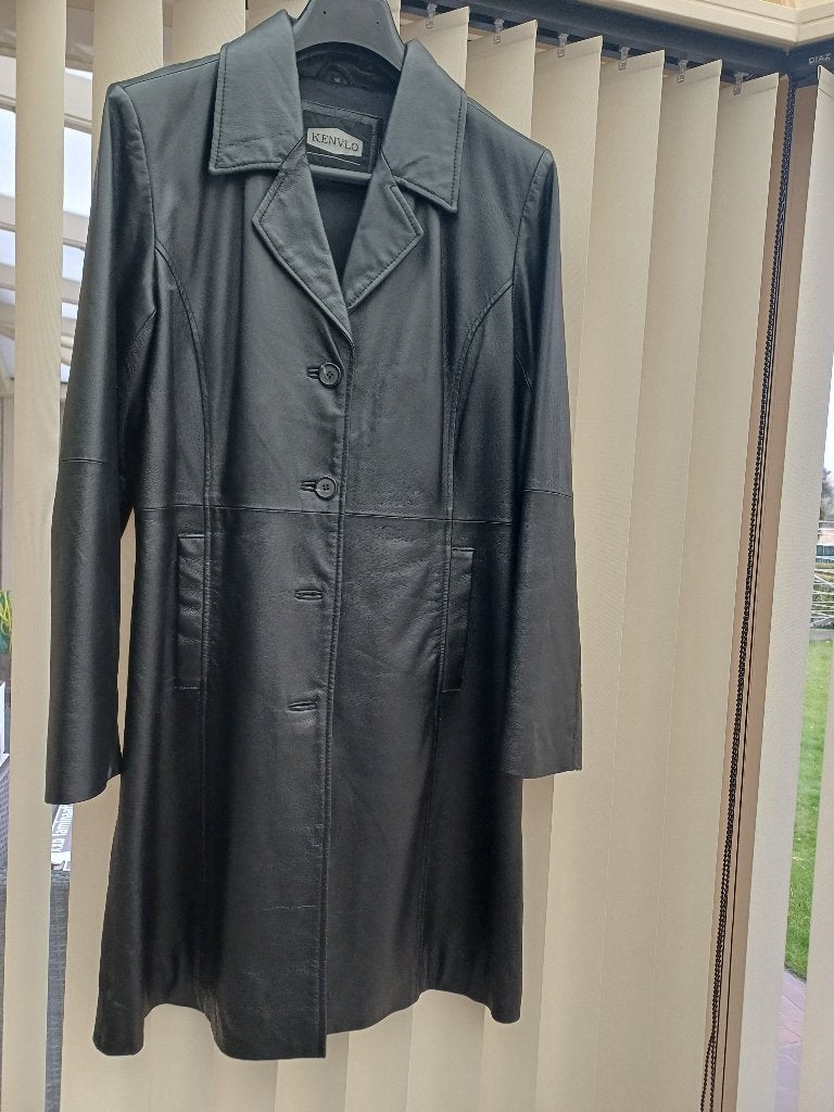 leren jas, Kleding | Dames, Zwart, Zo goed als nieuw, Maat 36 (S), Ophalen
