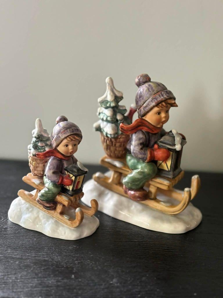 Hummel Goebel, grote slee Ride into Christmas, Ophalen of Verzenden, Gebruikt, Hummel