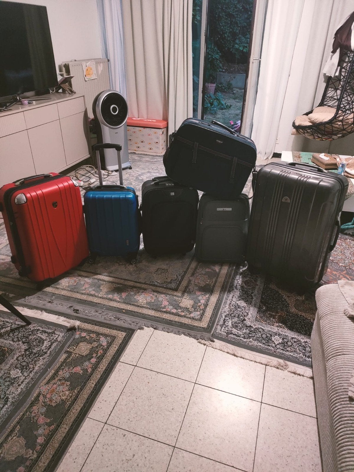6 perfect Reiskoffer, Handtassen en Accessoires, Koffers, Ophalen, Hard kunststof, Minder dan 50 cm, Zo goed als nieuw