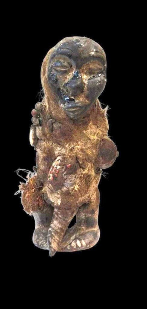 Fon Fétiche voodoo - Fon Fétiche voodoo - Vaudoo - Benin, Antiek en Kunst, Hout, Afrika, Ophalen of Verzenden, Houtsnijwerk