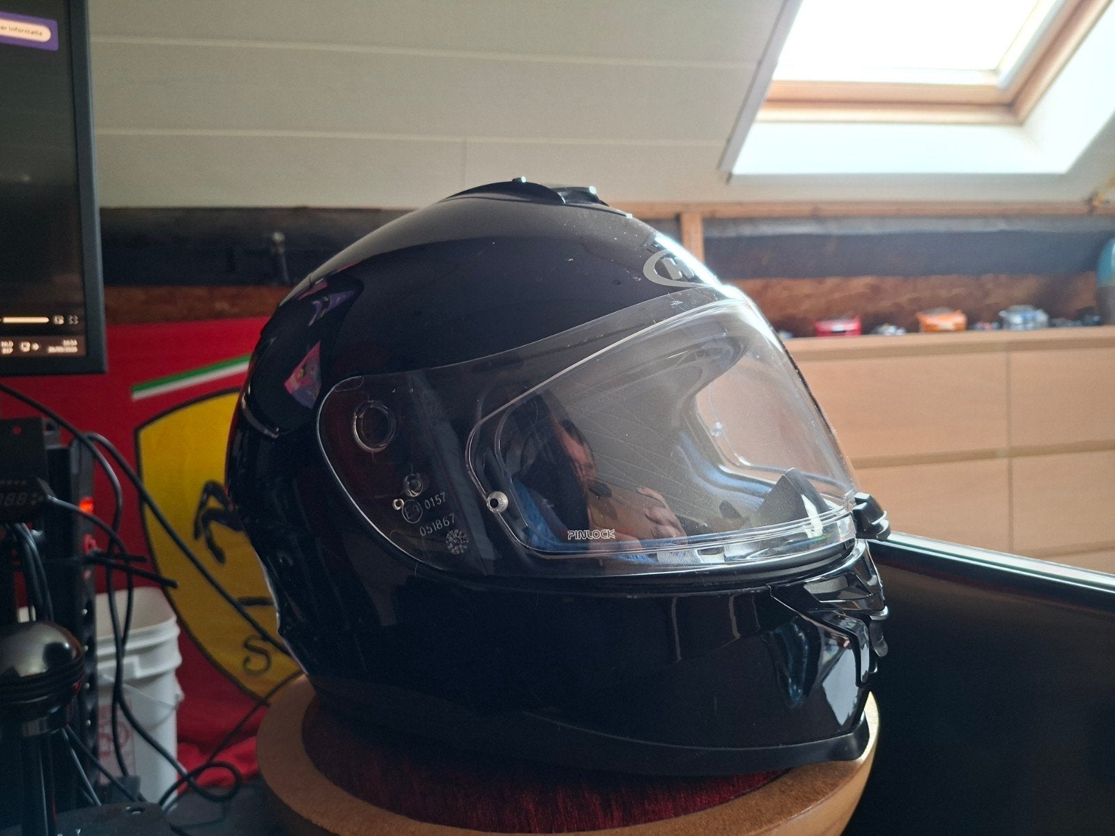 HJC helm pinlock XL, Motoren, Ophalen, XL, HJC