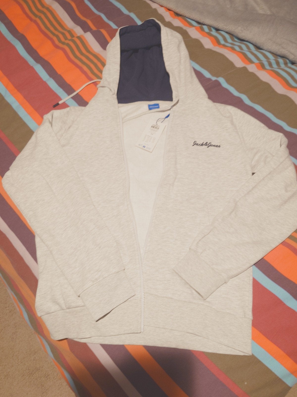 jack & Jones zipperhoody, Neuf, Jack  jones, Gris, Enlèvement ou Envoi