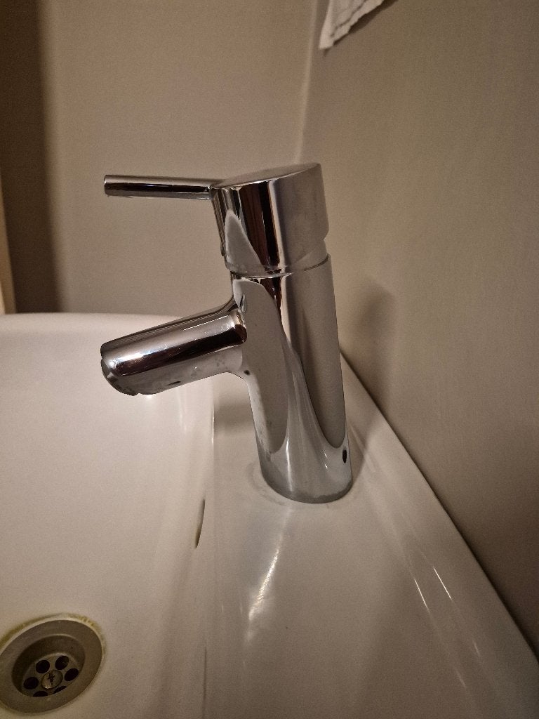 Wastafelkraan Hansgrohe Talis S, Doe-het-zelf en Bouw, Ophalen, Gebruikt, Chroom, Wastafel