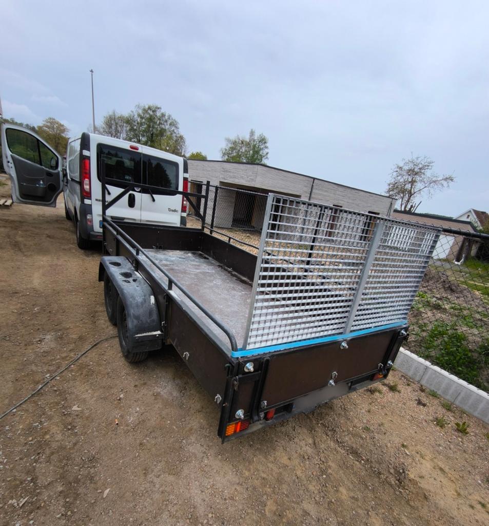 Aanhangwagen 345x140cm, Ophalen, Gebruikt