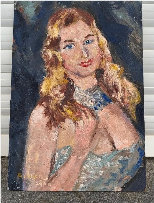 Huile sur panneau signe Tony reniers, Ophalen of Verzenden, Paneel