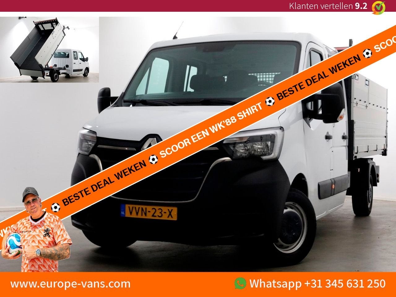 Renault Master T35 2.3 dCi 145pk L3 D.C. Kipper met hoge boo, Achat, Entreprise, Diesel, 291 g/km