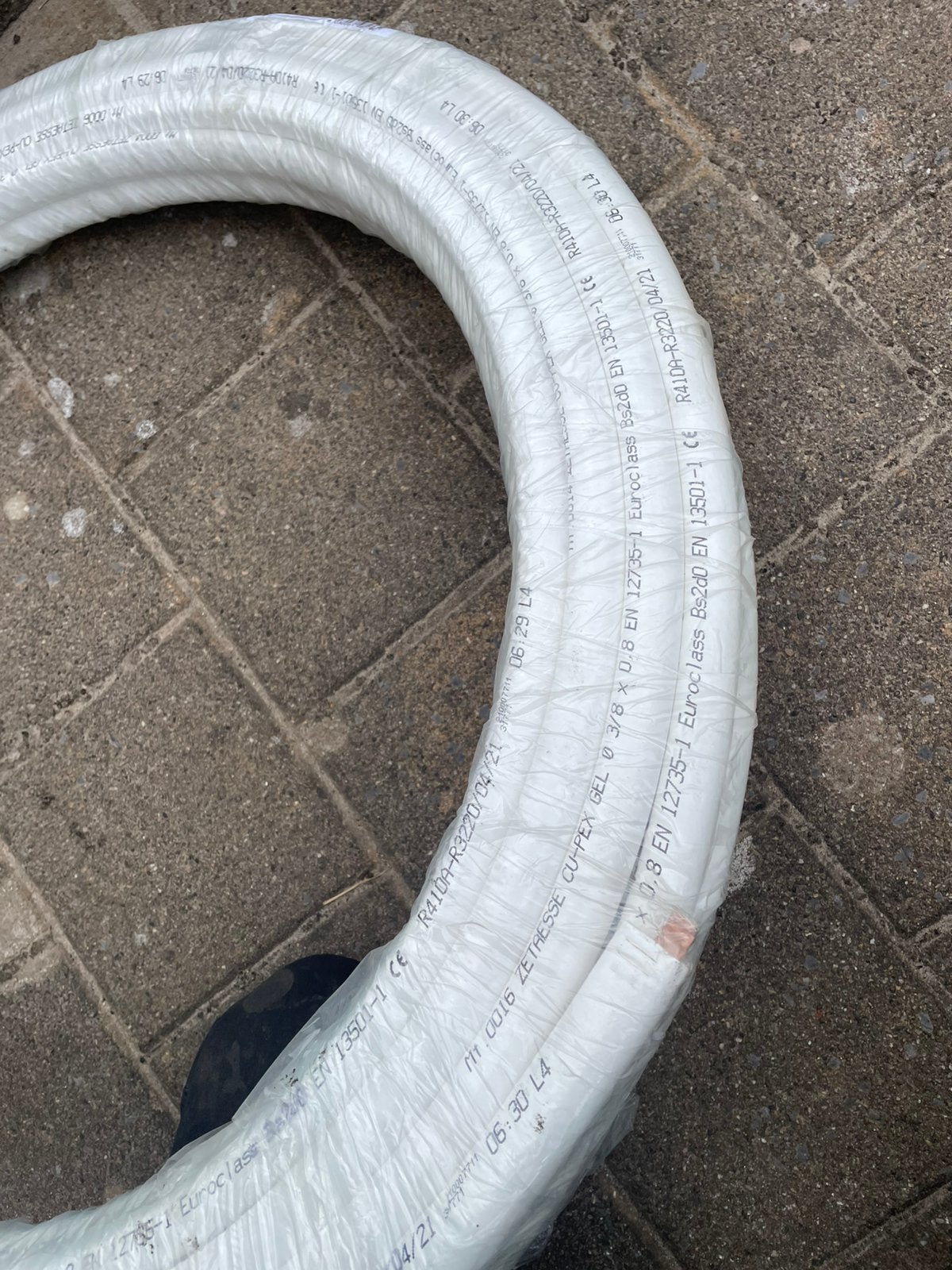 Mono geïsoleerde koper koelleiding 3/8 - wit (25m), Zakelijke goederen, Ophalen of Verzenden
