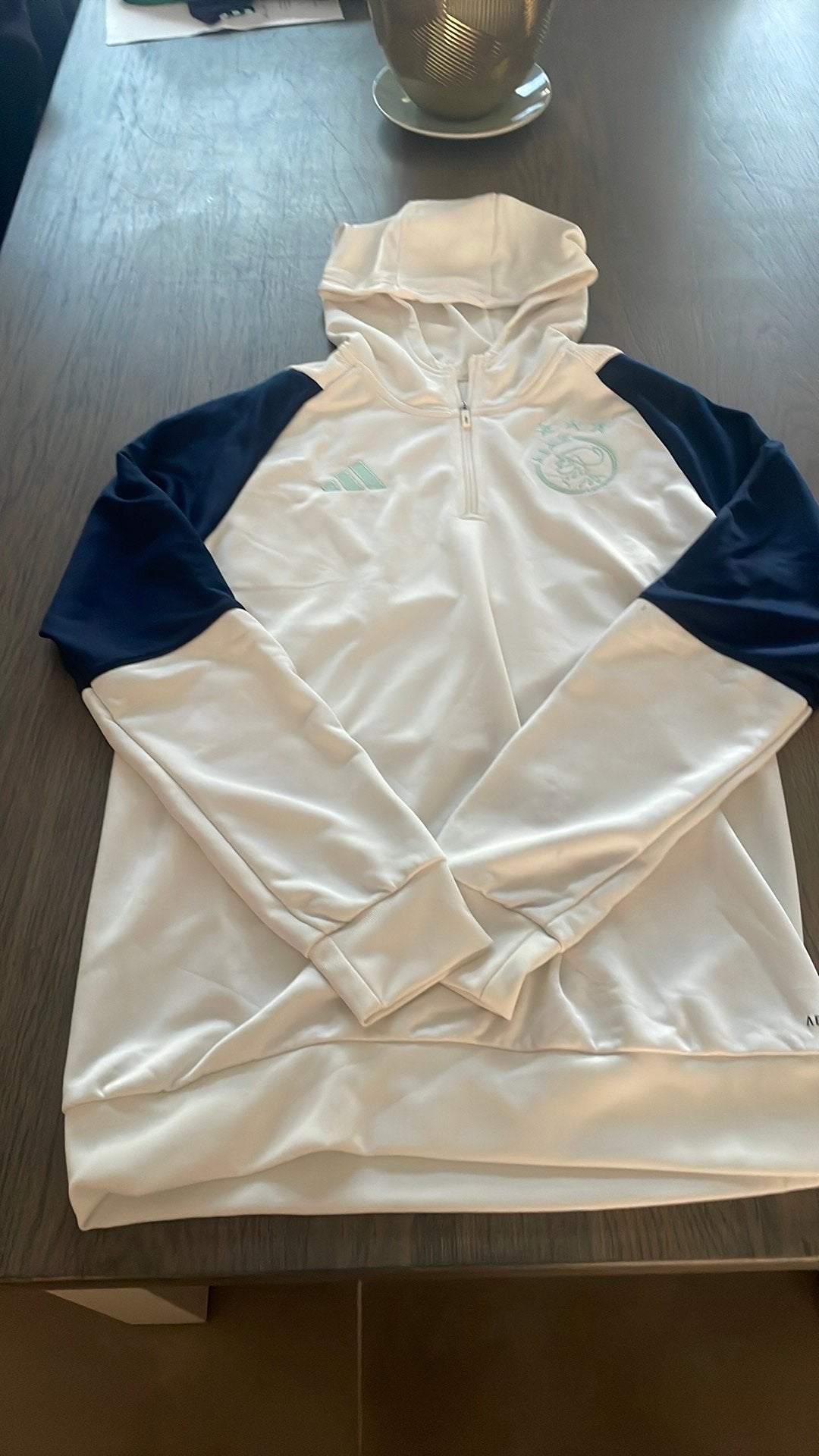 Ajax Trainings hoodie met halve rits 03/2023, Kleding | Dames, Trouwkleding en Trouwaccessoires, Ophalen of Verzenden, Zo goed als nieuw