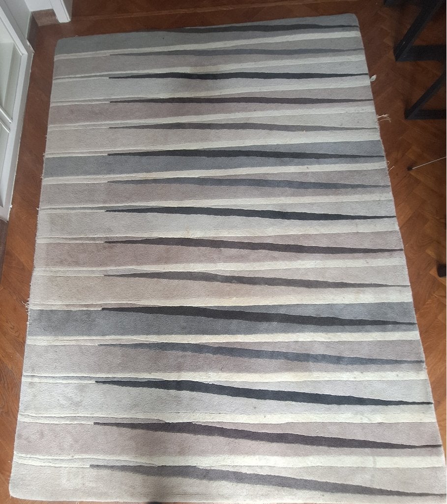 tapis 170x235 tons beige, 200 cm ou plus, Beige, 150 à 200 cm, Enlèvement