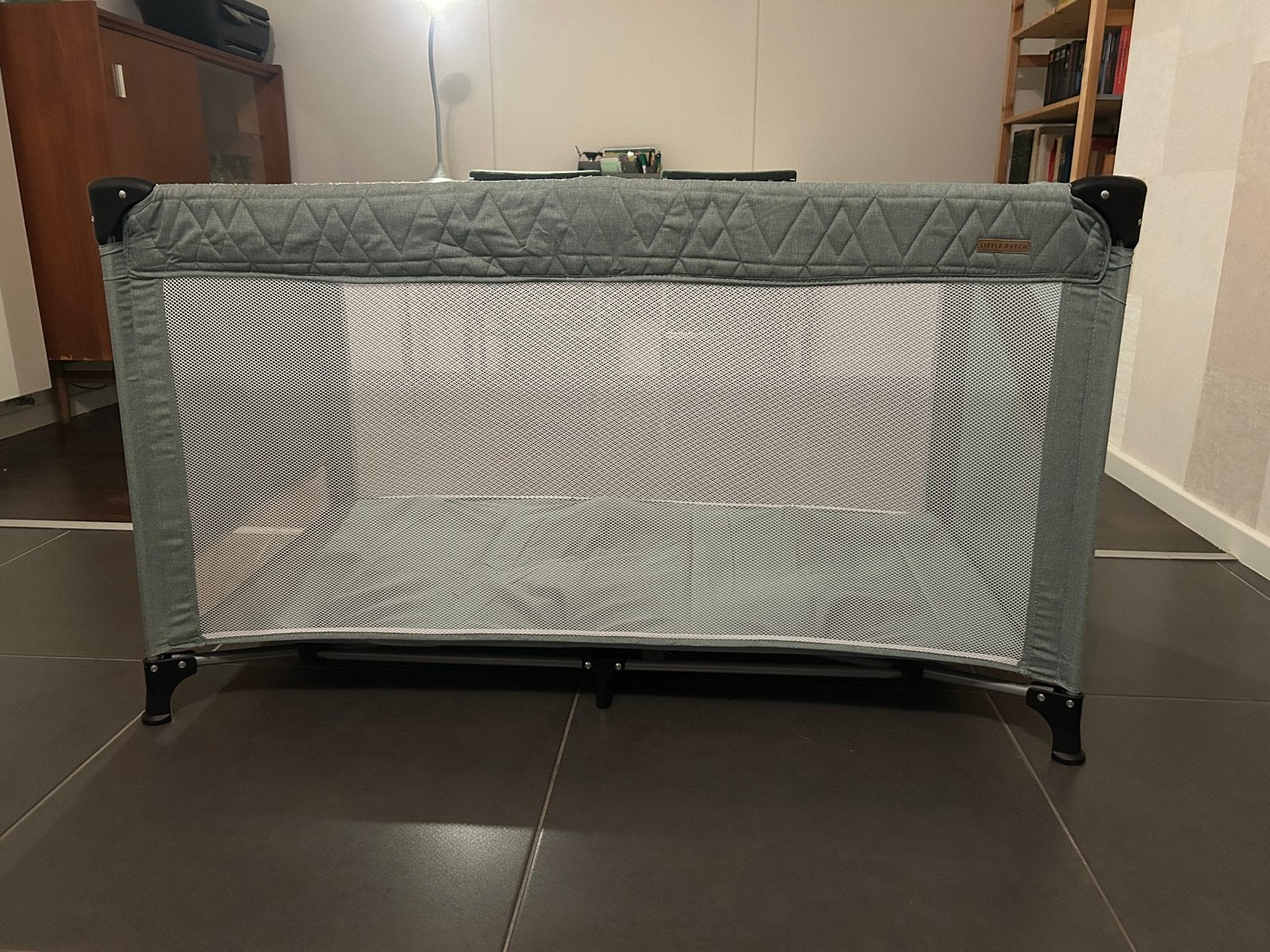 Little Dutch Reisbedje Campingbed (Olijfgroen) metReistas, Kinderen en Baby's, Ophalen, Zo goed als nieuw, Reisbedje