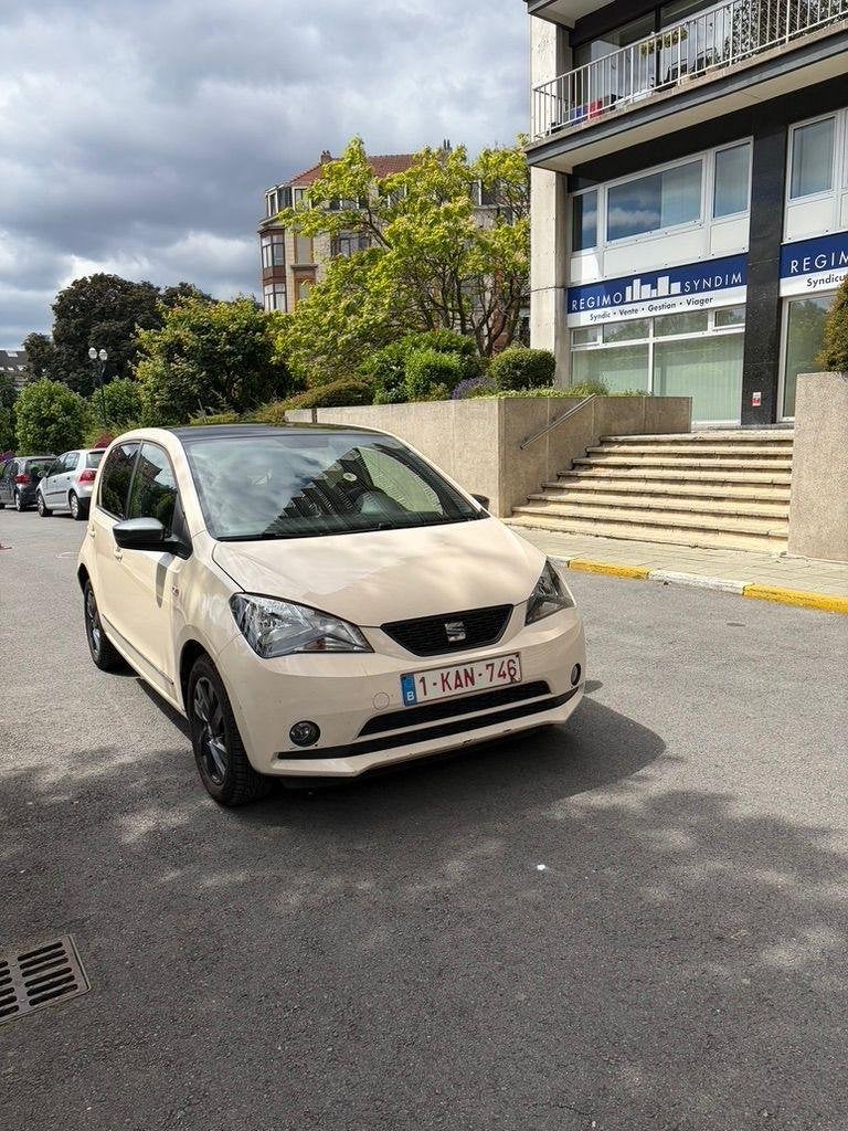 SEAT Mii 1.0 By Mango – panoramadak – airco – nieuwe banden, Auto's, Voorwielaandrijving, 0 kg, Beige, Elektrische ramen