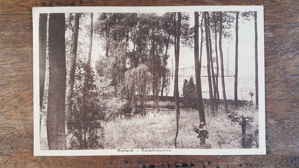 Postkaart Neerpelt Kanaalomgeving, Ophalen of Verzenden, 1920 tot 1940, Gelopen, Limburg