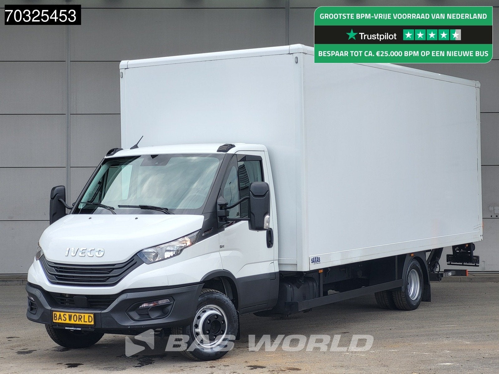 Iveco Daily 72C18 3.0L Automaat 1000KG Laadklep Luchtvering, Auto's, Bestelwagens en Lichte vracht, Automaat, Stof, Gebruikt, Euro 6