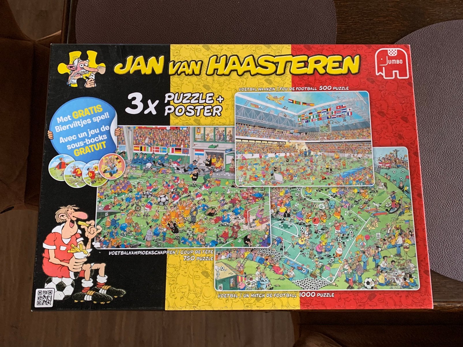 Puzzelbox JVH 500/750/1000 stukjes, Ophalen, Zo goed als nieuw