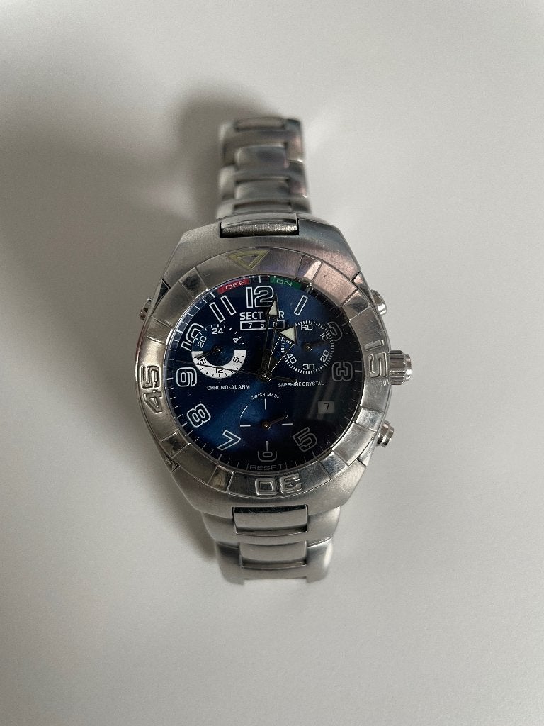 Herenhorloge Sector 750, Overige merken, Staal, Gebruikt, Staal