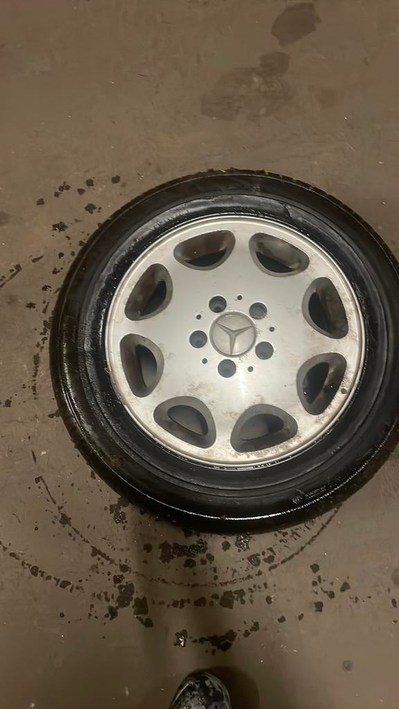 Alu velg met band mercedes, Ophalen, Gebruikt, 15 inch, Banden en Velgen