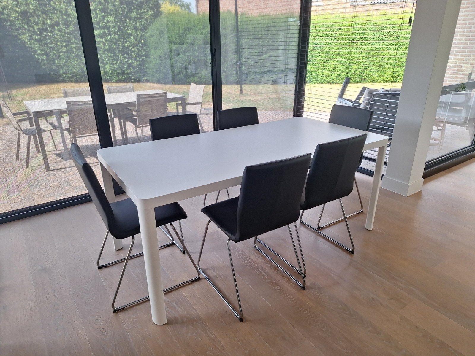 Eettafel met 6 stoelen, Huis en Inrichting, Tafels | Statafels, Ophalen, Zo goed als nieuw