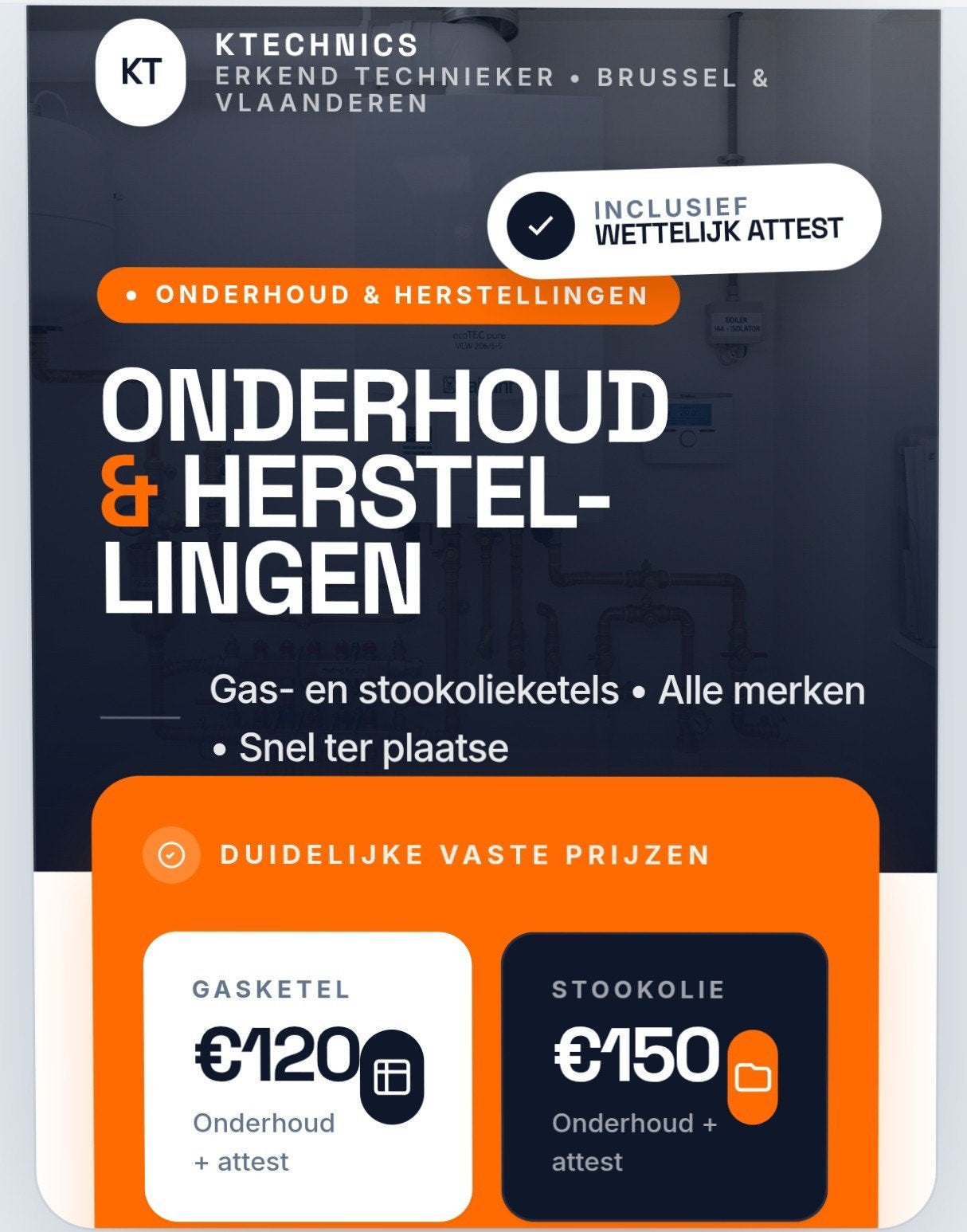 onderhoud ketel, Ophalen