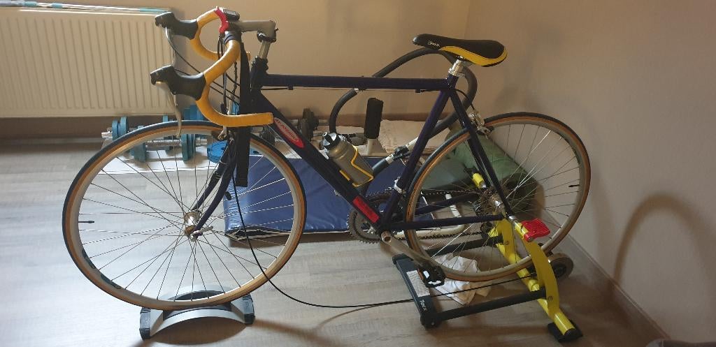Koersfiets met rollen, Ophalen, Gebruikt