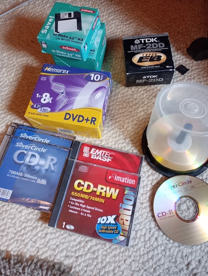 CD-R, CD-RW, DVD-R, diskettes, Ophalen, Nieuw, Overige typen, Overige apparaten