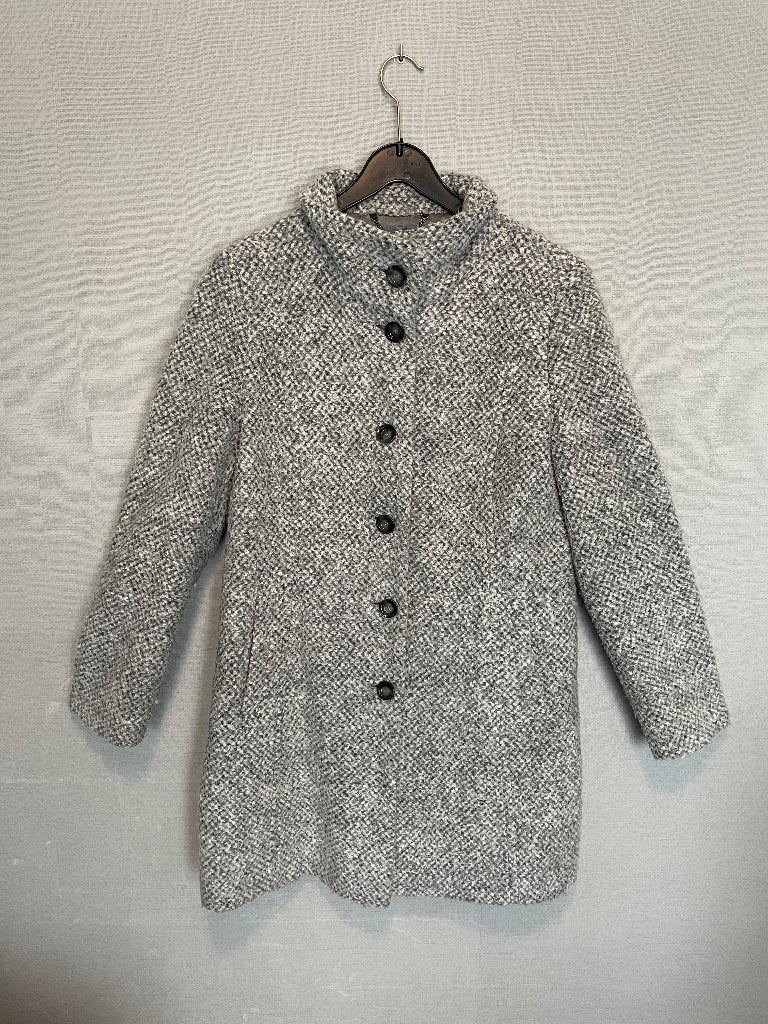 Grijze zachte halflange jas van Taifun (M), Maat 38/40 (M), Ophalen of Verzenden, Zo goed als nieuw, Taifun