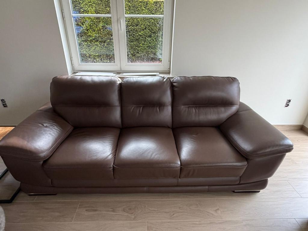 Mooie lederen salon, Huis en Inrichting, Ophalen, Leer