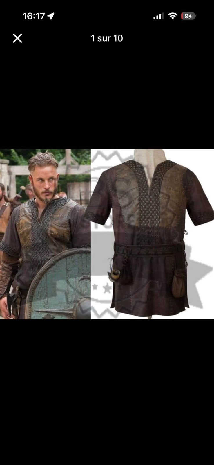 Tenue viking, Ragnar, fantaisie, Sports nautiques & Bateaux, Pêche à la ligne | Carpes, Enlèvement, Comme neuf