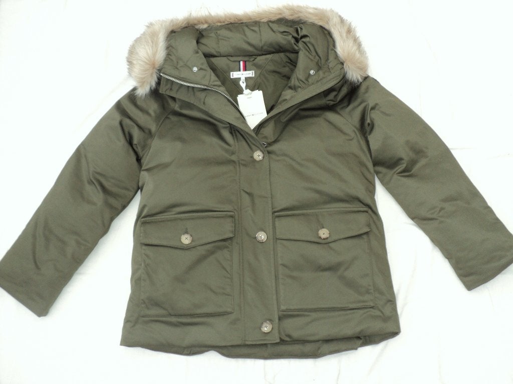 Veste d'hiver Tommy Hilfiger, Neuf, Enlèvement ou Envoi, Vert, Taille 38/40 (M)