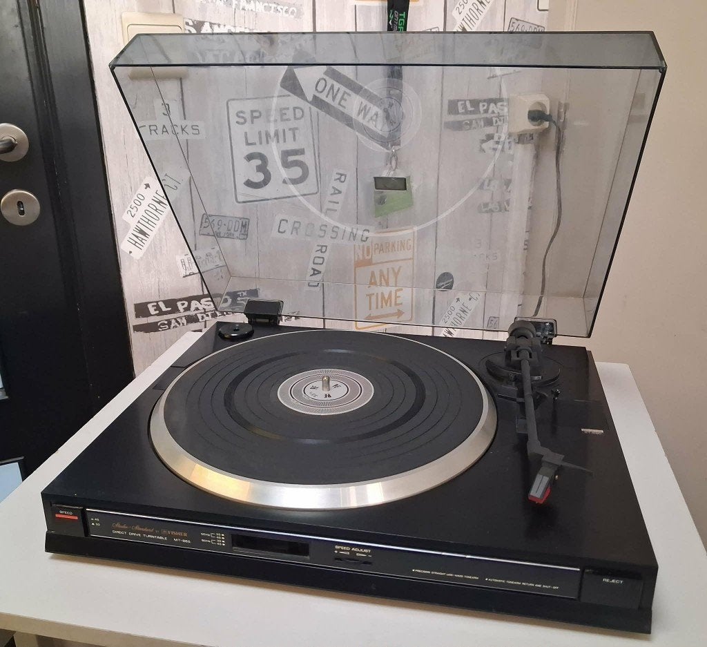 Fisher MT-865 Direct Drive Platenspeler, Enlèvement ou Envoi, Tourne-disque, Autres marques, Réglage pitch