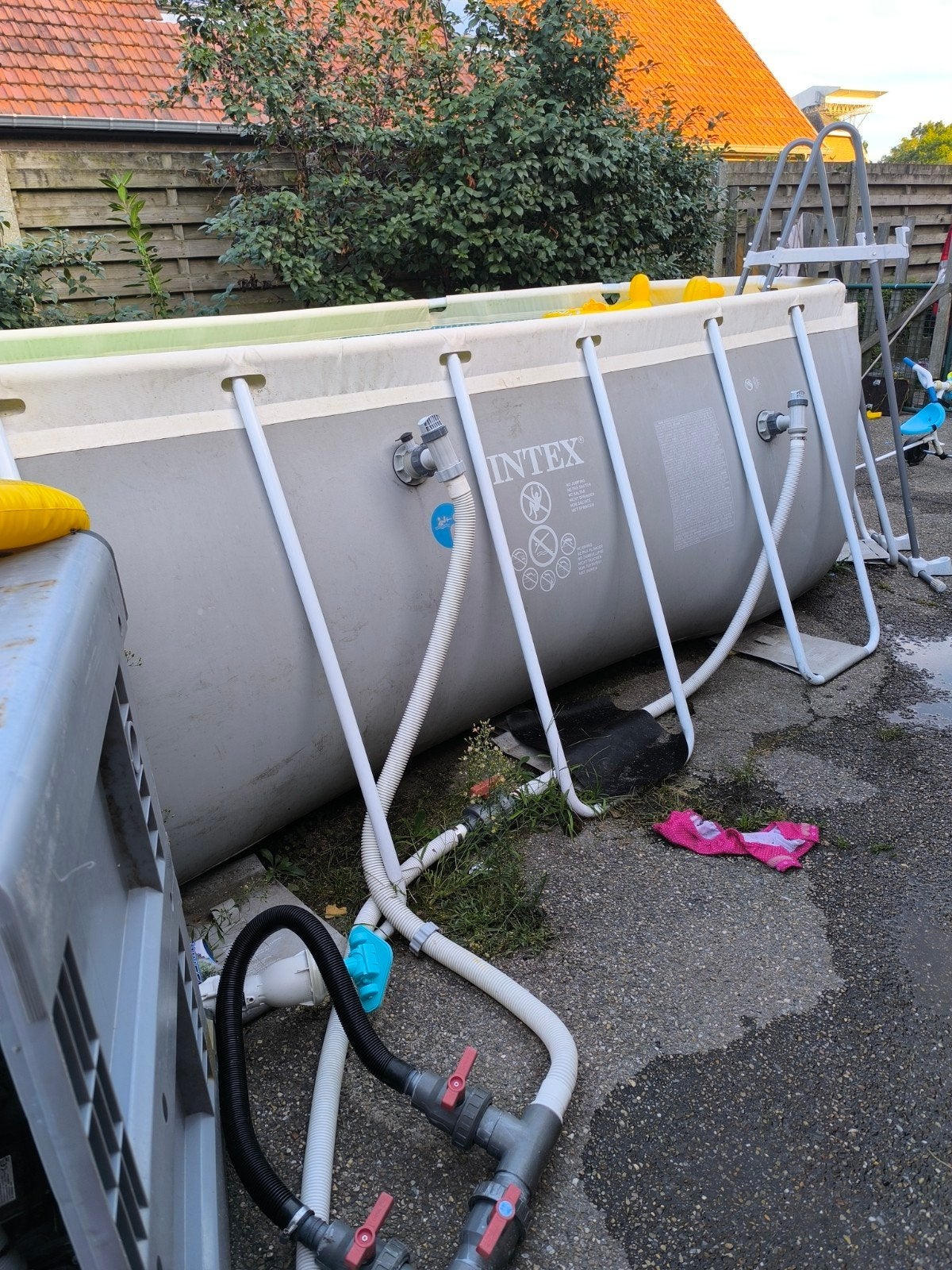zwembad met filter en pomp, Tuin en Terras, Ophalen