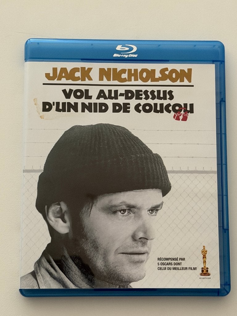 One Flew Over the Cuckoo's Nest (Blu-ray), CD & DVD, Blu-ray, Film, Français, Utilisé, Classiques
