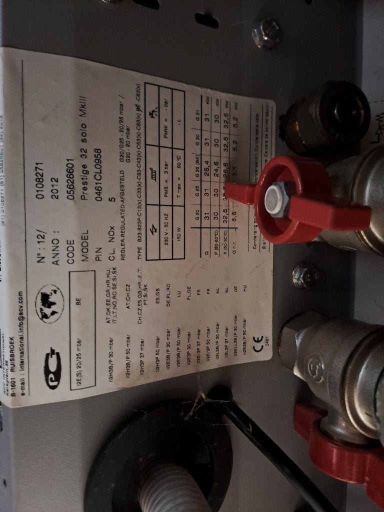 acv gasketel prestige + meibes pompgroep + boiler, Ophalen, Gebruikt, Overige typen