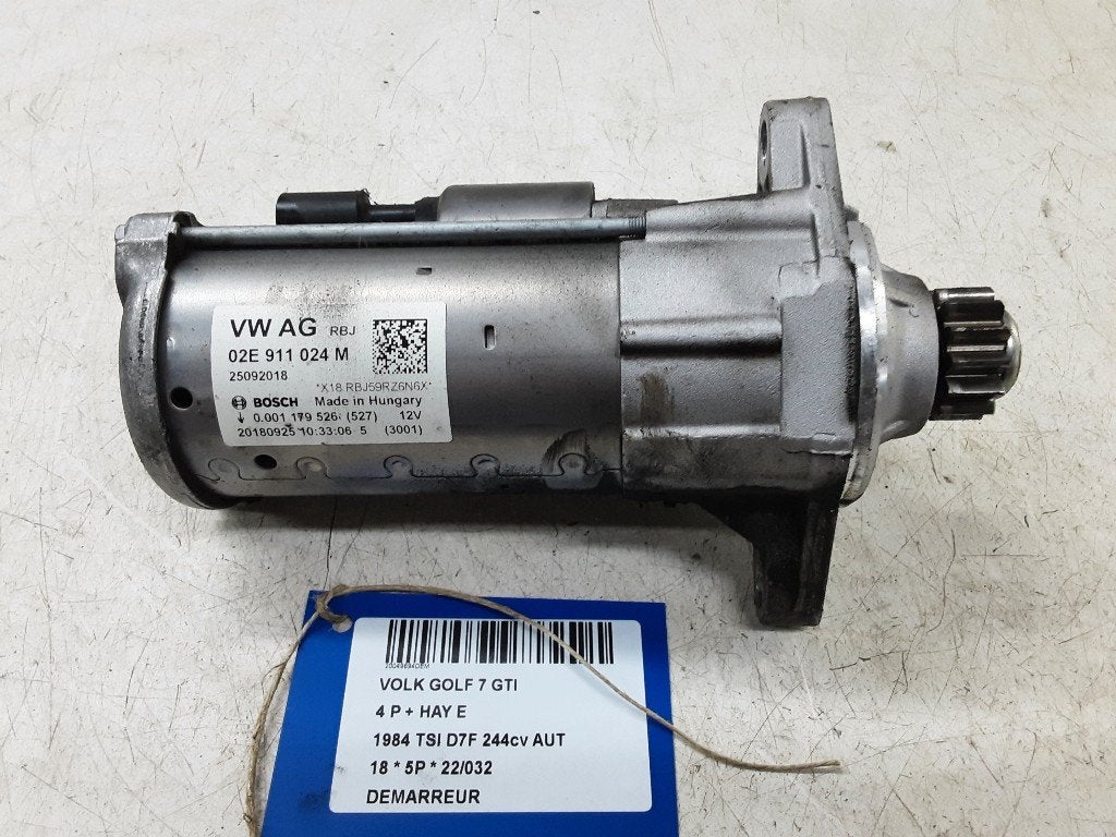 STARTMOTOR Volkswagen Golf VII (AUA) (02E911024M), Gebruikt, Volkswagen, Volkswagen AG, Kundenbetreuung@volkswagen.de