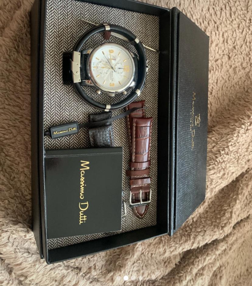 Massimo dutti heren horloge nieuw, Handtassen en Accessoires, Horloges | Dames, Overige materialen, Polshorloge, Nieuw, Kunststof