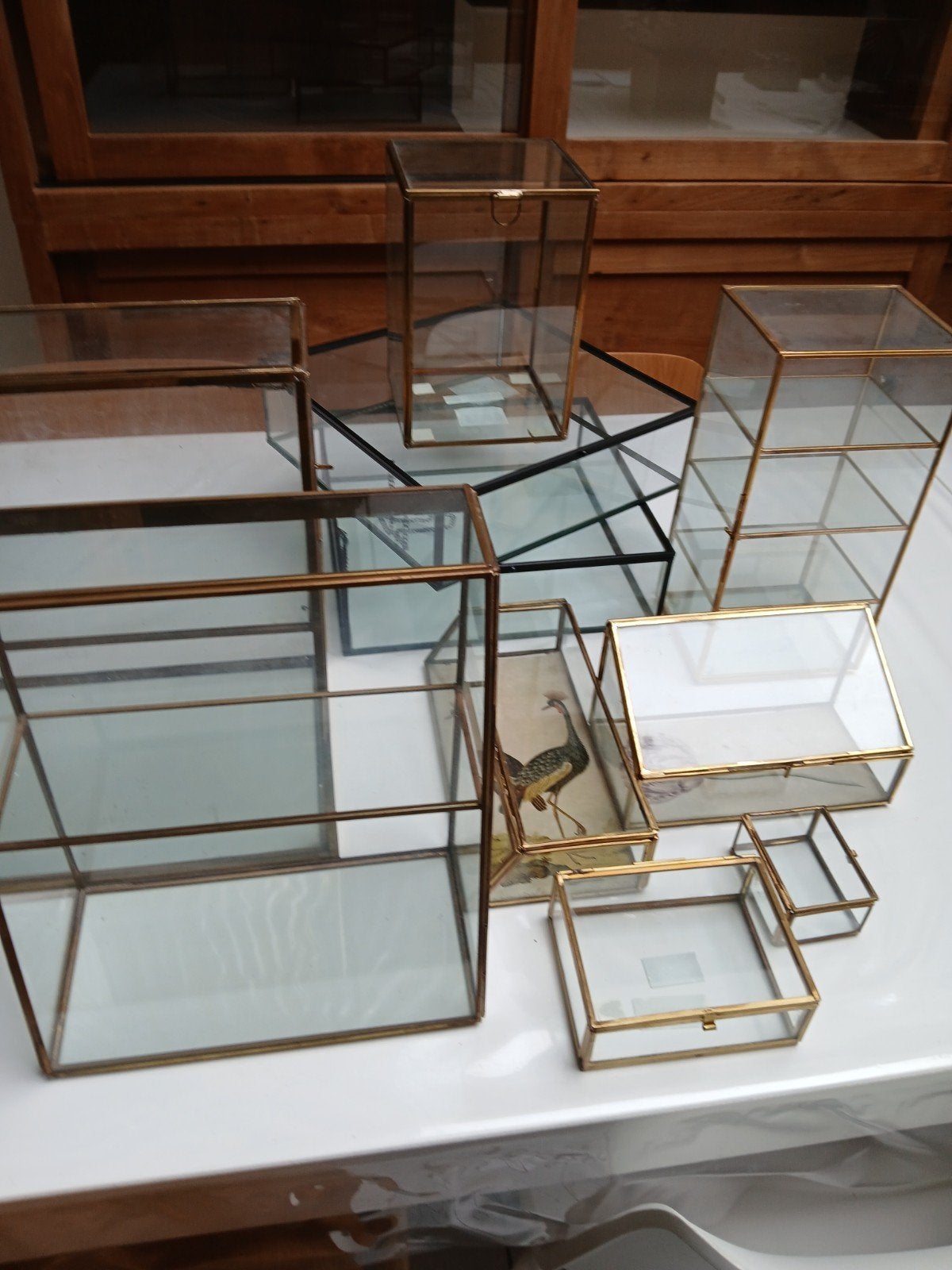 glazen vitrinekastjes Sissy Boy,Maisons du monde..., Huis en Inrichting, Ophalen