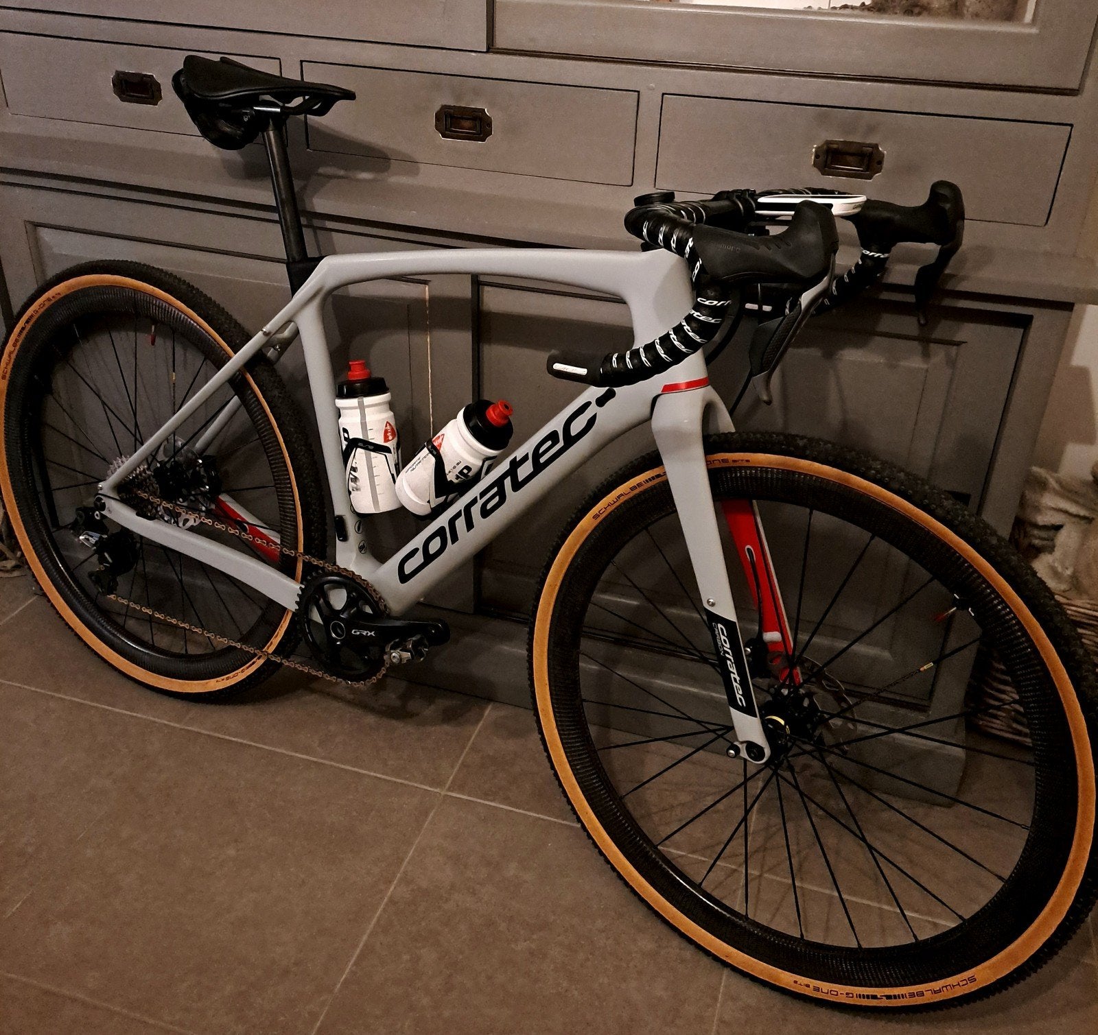 Corratec gravelbike full carbon, Ophalen, Carbon