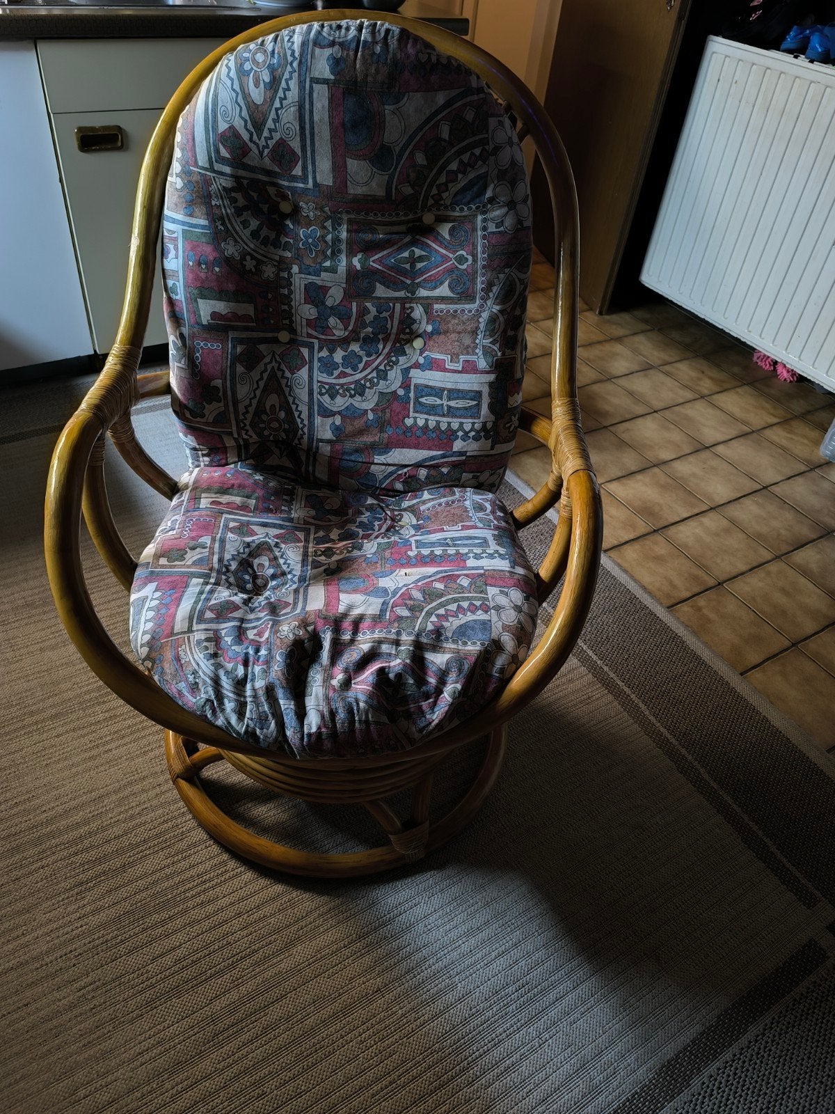 rotan draai,schommelstoel, Huis en Inrichting, Ophalen