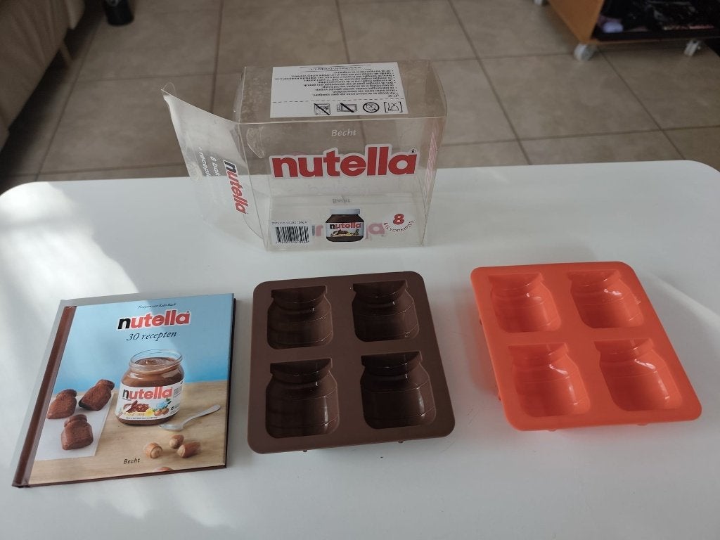 Baksetje Nutella, Overige typen, Ophalen of Verzenden, Zo goed als nieuw, Rood