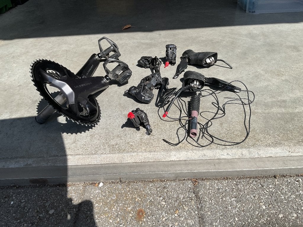 Ultegra di2 12speed groepset, Fietsen en Brommers, Fietsonderdelen, Ophalen, Gebruikt, Overige materialen, Overige typen