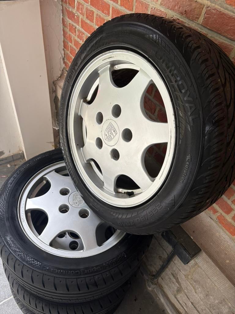 Jantes Porsche originales 16 pouces avec pneus, Enlèvement, 16 pouces, Pneu(s)