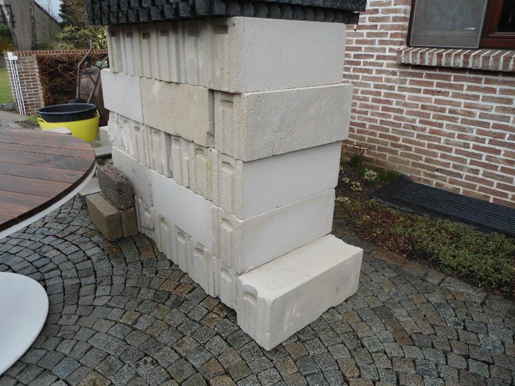 36 ytong blokken 60 cm x 25 cm x 20 cm tand en groef., Bricolage & Construction, Briques, Enlèvement