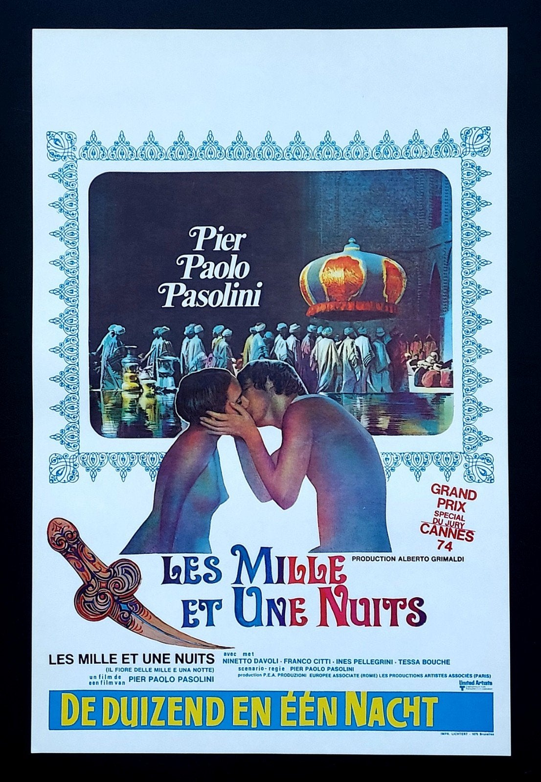 PASOLINI Les Mille et Une Nuits 1974 affiche, Collections, Posters & Affiches, Envoi