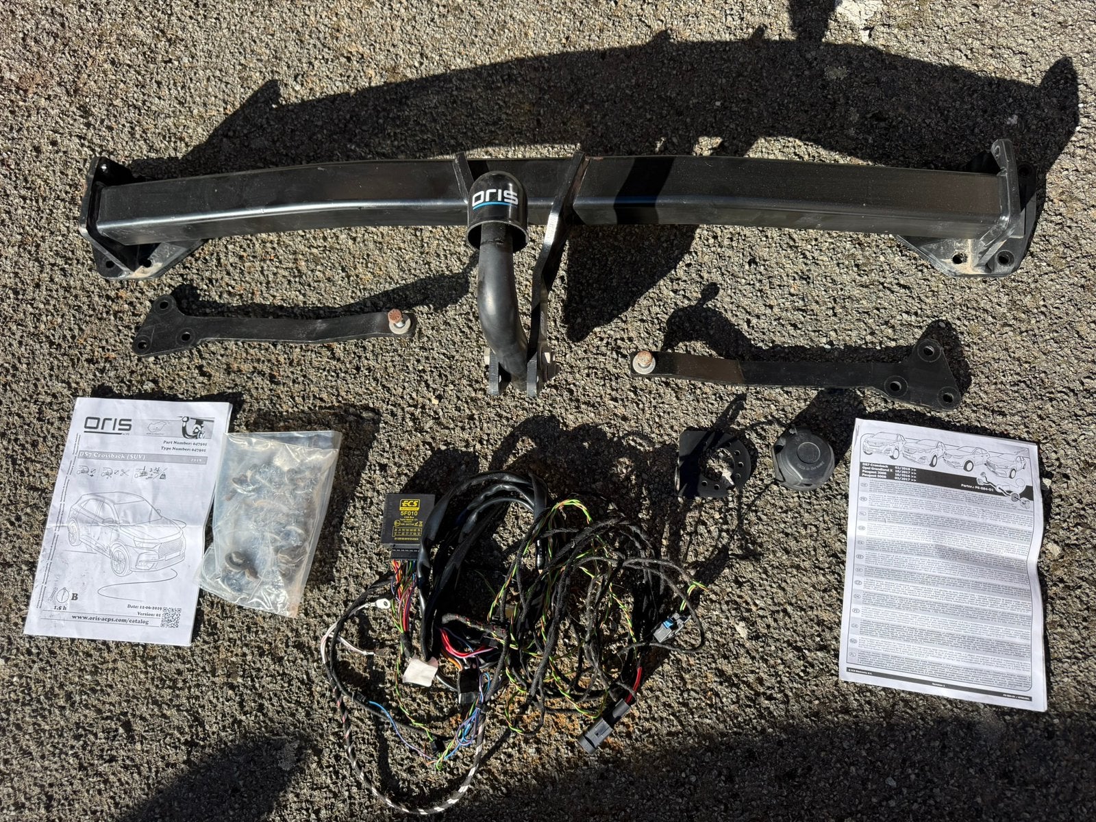 Attelage de remorque DS7 Oris avec connexion à 13 broches, Enlèvement, Utilisé