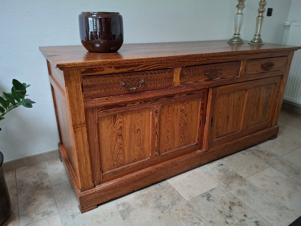 Dressoir, Ophalen, Gebruikt, 150 tot 200 cm, Pitch pine