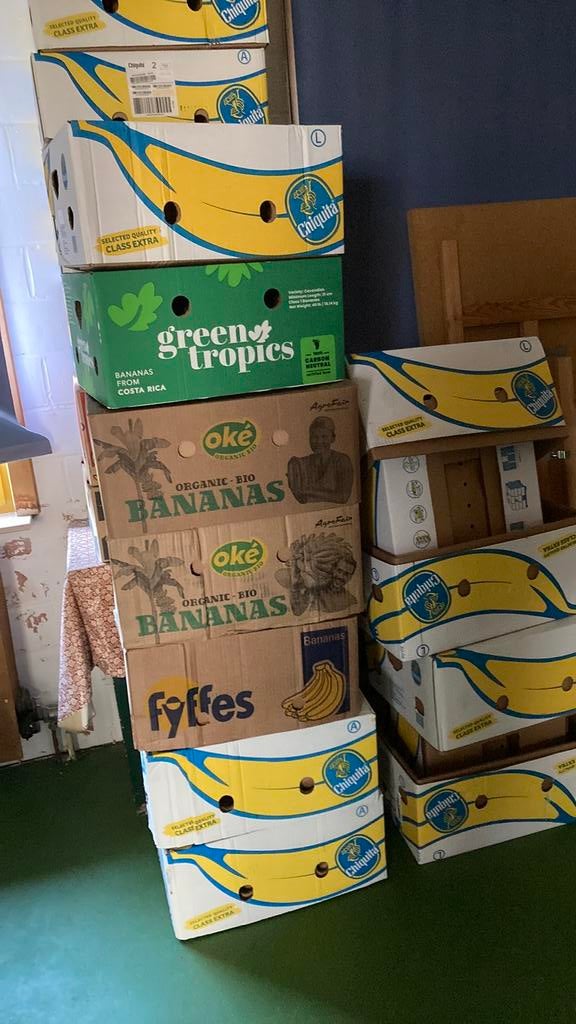 Bananendozen perfecte conditie, Doe-het-zelf en Bouw, Kratten en Dozen, Ophalen, Zo goed als nieuw, Doos