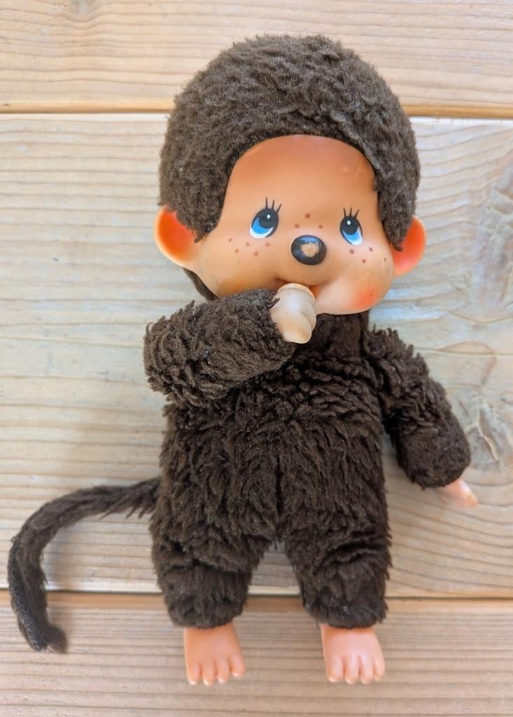 Vintage echte Kiki Monchhichi pop - 18cm - Made in France, Verzamelen, Ophalen of Verzenden, Gebruikt, Pop
