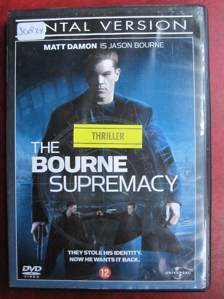 La suprématie de Bourne (2004), CD & DVD, DVD | Action, À partir de 12 ans, Enlèvement ou Envoi, Comme neuf, Thriller d'action